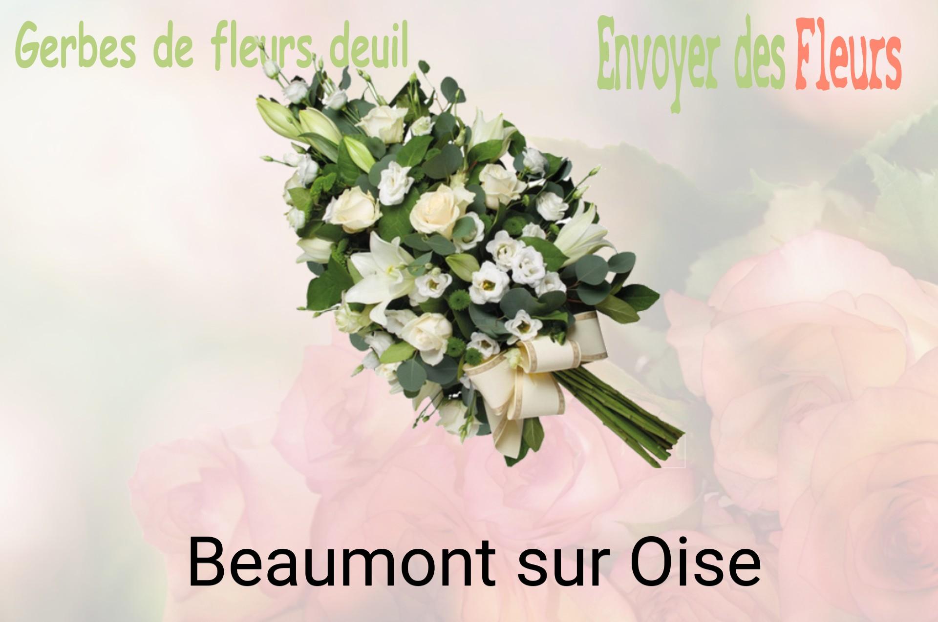 Gerbe de fleurs de deuil livrée à Beaumont-sur-Oise